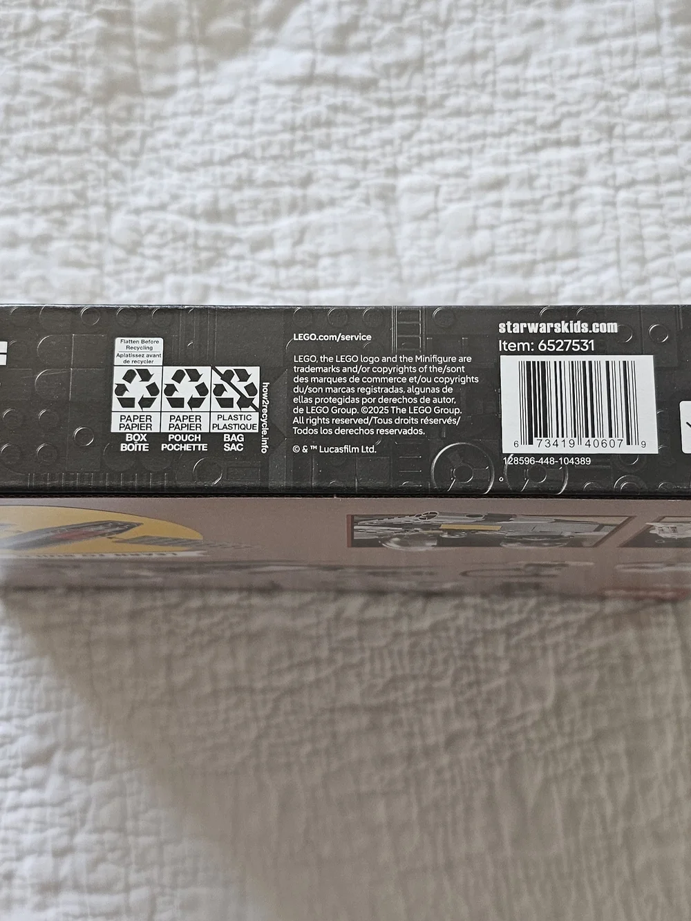 Star Wars Mandalorian N-1 Starfighter Toy - Gray with Yellow Accent NWT